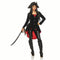 Seeing Red Inc. Costumes Deluxe Pirate Jacket for Adults, Black and Red Jacket
