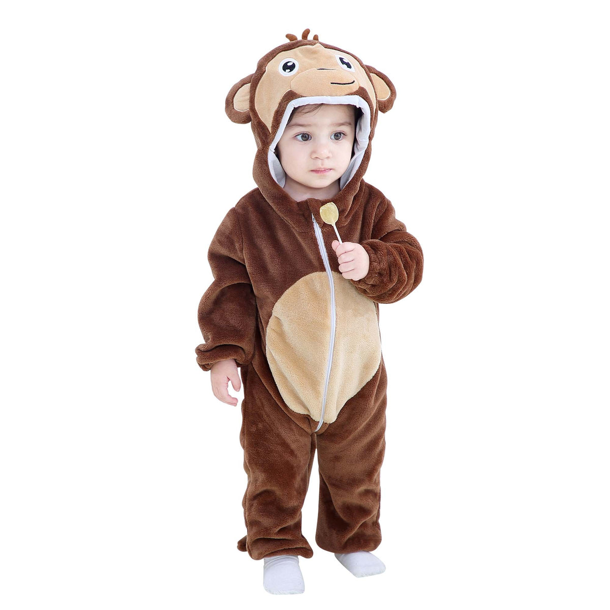 Seeing Red Inc. Costumes Little Monkey Costume for Babies and Toddlers, Jumpsuit with Hood