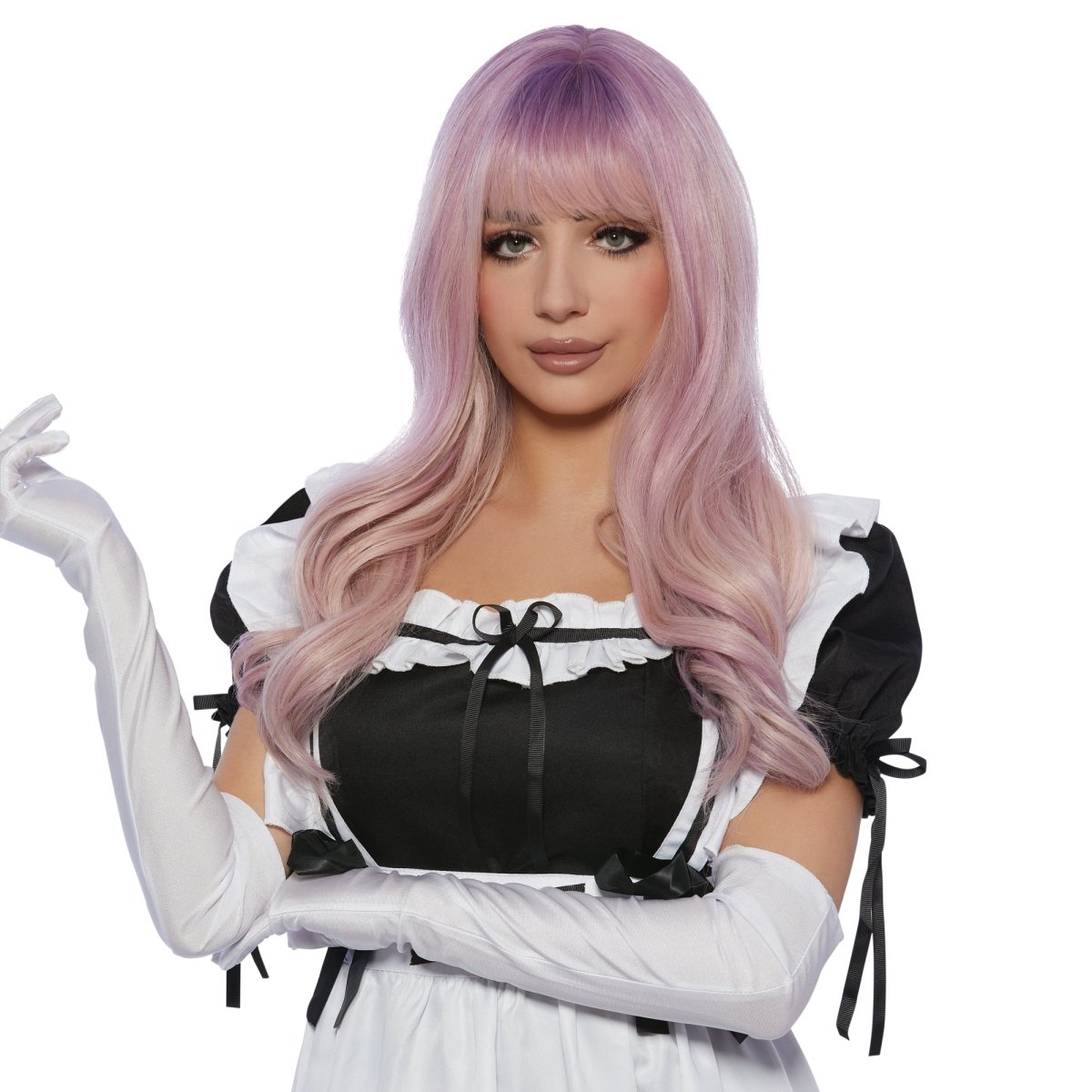 Shaoxing Keqiao Chengyou Textile Co.,Ltd Costumes Accessories Hana Pink Wavy Long Wig for Adults 810077659311