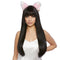 Shaoxing Keqiao Chengyou Textile Co.,Ltd Costumes Accessories Hitoha Black Long Wig for Adults 810077659304