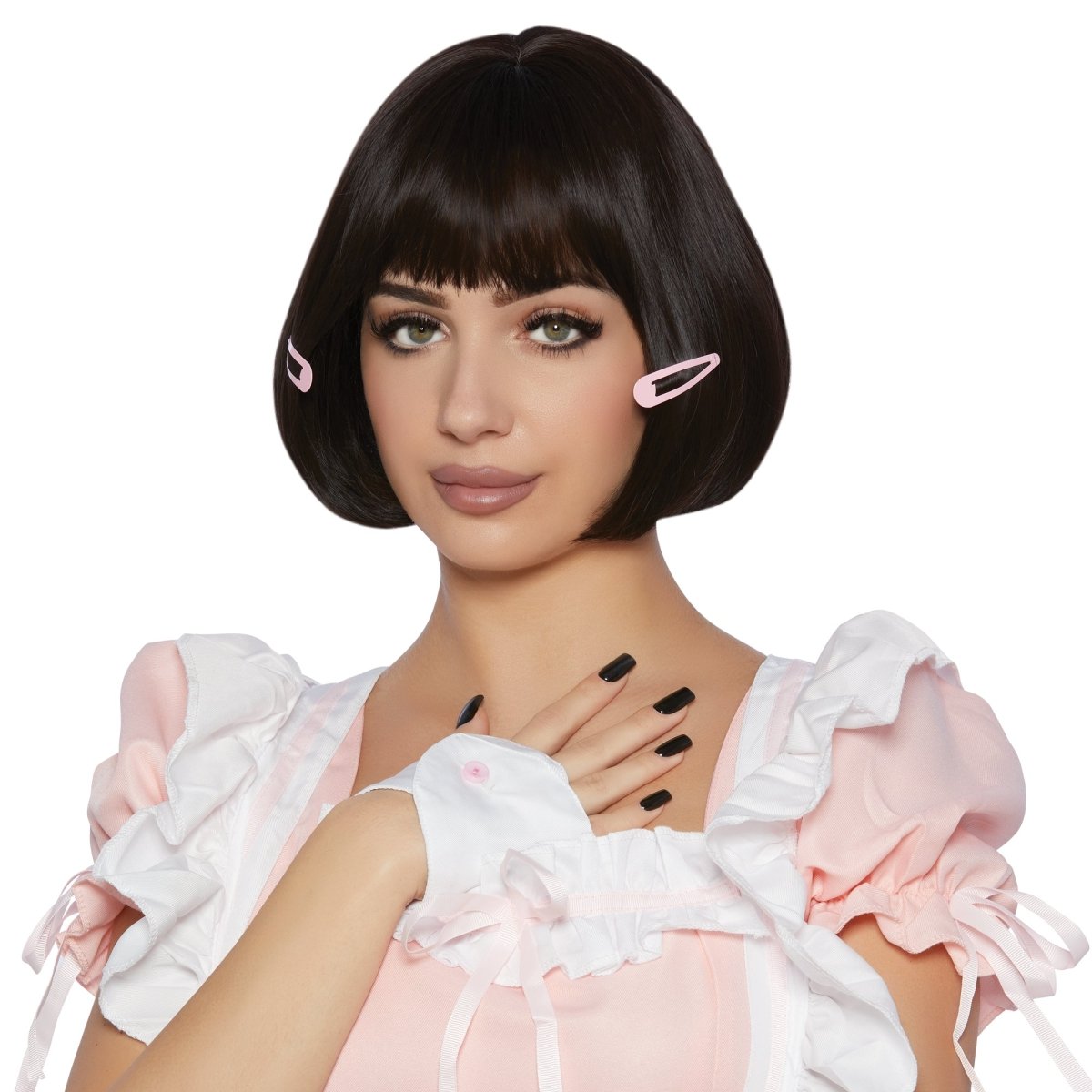 Ichijou Black Short Bob Wig for Adults | Party Expert