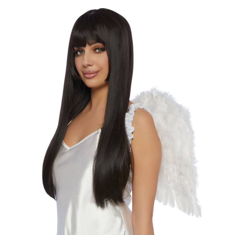 Shaoxing Keqiao Chengyou Textile Co.,Ltd Costumes Accessories White Feather Wings for Adults, 22 Inches, 1 Count