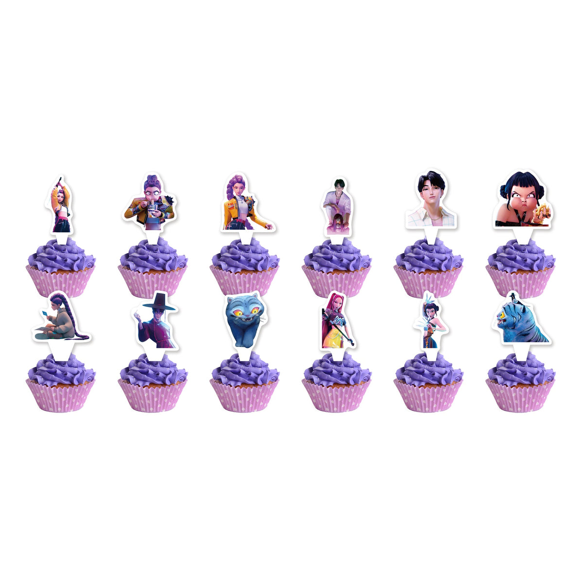 Shaoxing Keqiao Chengyou Textile Co.,Ltd Kids Birthday Dancing Idols Birthday Cupcake Toppers, 12 Count 840482507594