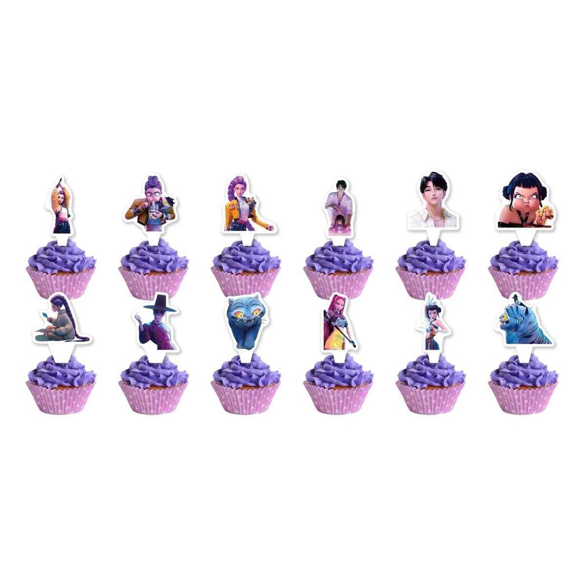 Shaoxing Keqiao Chengyou Textile Co.,Ltd Kids Birthday Dancing Idols Birthday Cupcake Toppers, 12 Count 840482507594