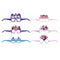 Shaoxing Keqiao Chengyou Textile Co.,Ltd Kids Birthday Dancing Idols Birthday Paper Glasses, 12 Count 840482507631