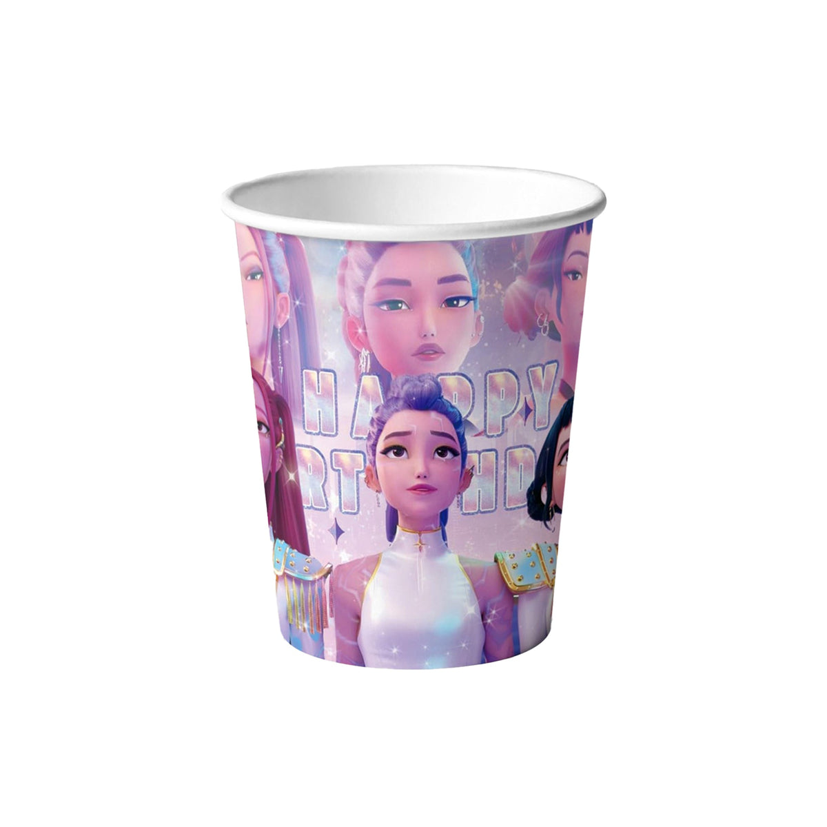 Shaoxing Keqiao Chengyou Textile Co.,Ltd Kids Birthday Dancing Idols Paper Cups, 9 Oz, 10 Count 840482507563