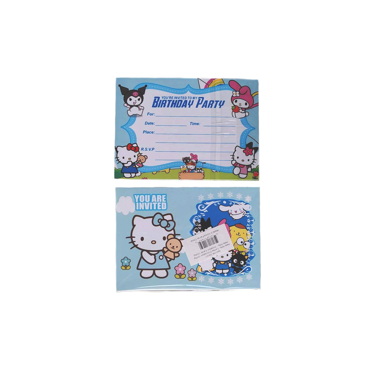 Shaoxing Keqiao Chengyou Textile Co.,Ltd Kids Birthday Hello Kitty Birthday Party Invitation Cards, 12 Count 810120714950