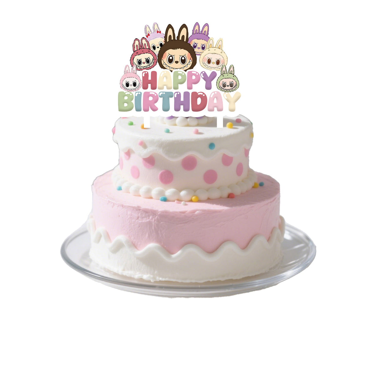 Shaoxing Keqiao Chengyou Textile Co.,Ltd Kids Birthday Lafufu Birthday Cake Topper, 1 Count 840482507242
