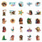 Shaoxing Keqiao Chengyou Textile Co.,Ltd Kids Birthday Moana Birthday Stickers, 25 Count 840482505347