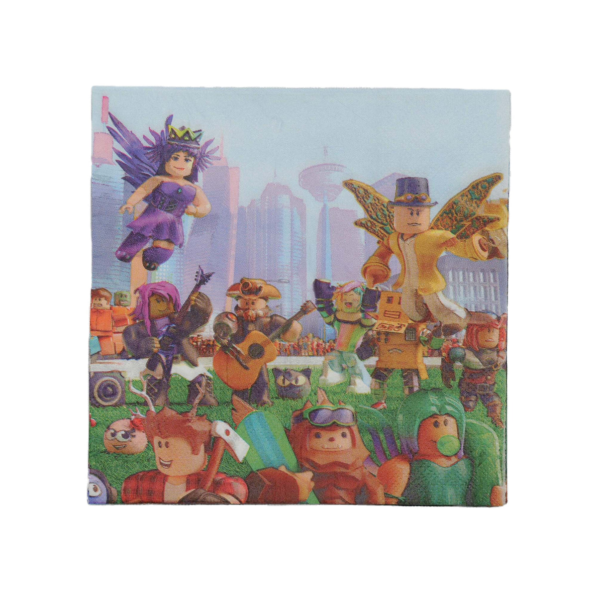 Shaoxing Keqiao Chengyou Textile Co.,Ltd Kids Birthday Roblox Paper Lunch  Napkins, 20 Count 810120714264