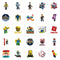 Shaoxing Keqiao Chengyou Textile Co.,Ltd Kids Birthday Roblox Stickers, Assortment, 25 Count 810077655405