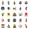 Shaoxing Keqiao Chengyou Textile Co.,Ltd Kids Birthday Roblox Stickers, Assortment, 25 Count 810077655405