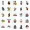Shaoxing Keqiao Chengyou Textile Co.,Ltd Kids Birthday Roblox Stickers, Assortment, 25 Count 810077655405