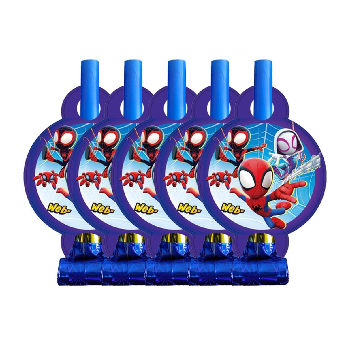 Shaoxing Keqiao Chengyou Textile Co.,Ltd Kids Birthday Spidey Birthday Blowouts, 10 Count 840482505521