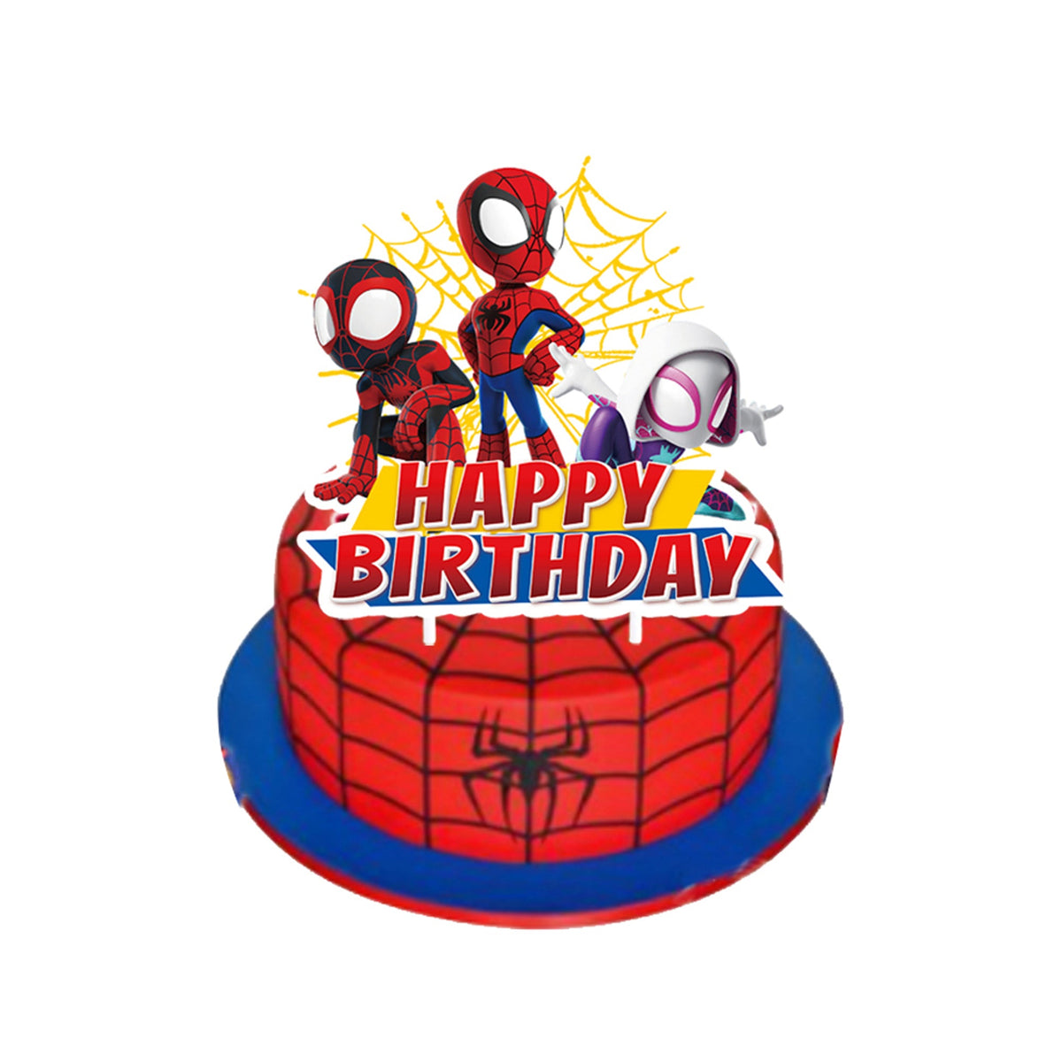 Shaoxing Keqiao Chengyou Textile Co.,Ltd Kids Birthday Spidey Birthday Cake Topper, 1 Count 840482505460