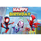 Shaoxing Keqiao Chengyou Textile Co.,Ltd Kids Birthday Spidey Birthday Scene Setter, 39 x 59 Inches, 1 Count 840482505385