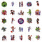 Shaoxing Keqiao Chengyou Textile Co.,Ltd Kids Birthday Spidey Birthday Stickers, 25 Count 840482505507