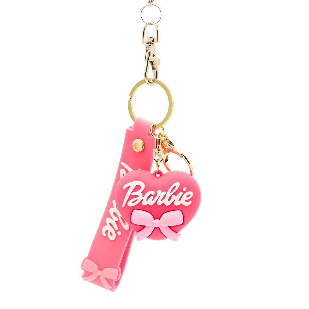 Shenzhen Huiboxin Electronics Co. Ltd Impulse Buying Hot Pink Barbie Heart Keychain, 1 Count 810120712222