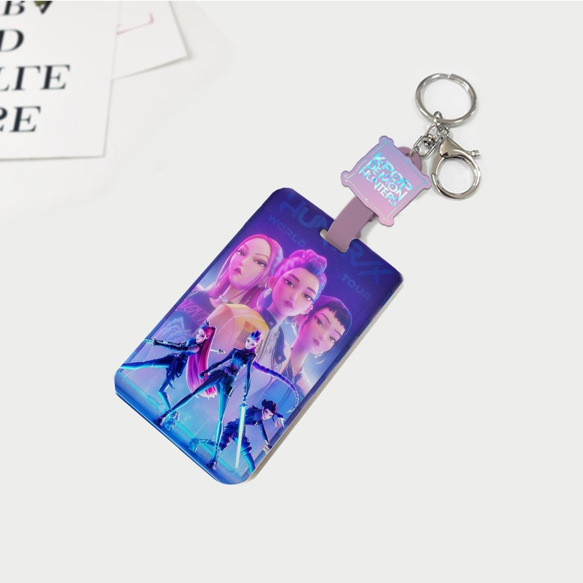 Shenzhen Huiboxin Electronics Co. Ltd Impulse Buying Kpop Anime Girls Card Keychain, Demon Hunter Inspired Pop Signer, 1 Count 840482507891
