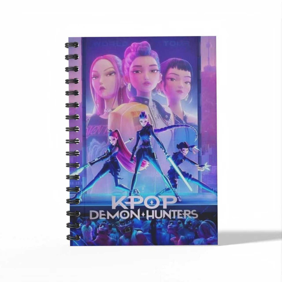 Shenzhen Huiboxin Electronics Co. Ltd Impulse Buying Kpop Anime Girls Notebook, Demon Hunter Inspired Pop Signer, 1 Count 840482507921