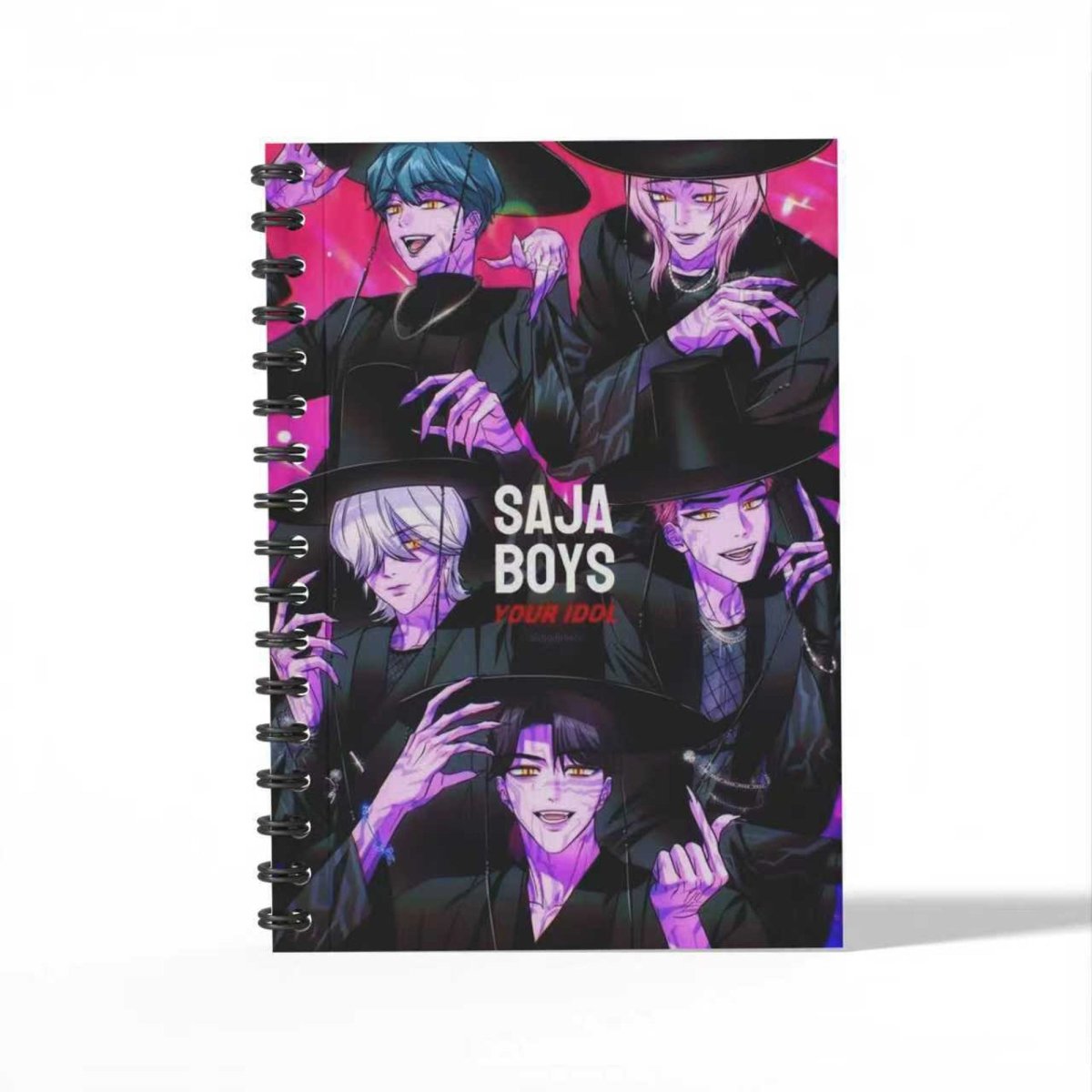 Shenzhen Huiboxin Electronics Co. Ltd Impulse Buying Kpop Anime Saja Boys Notebook, Demon Hunter Inspired Pop Signer, 1 Count 840482507938