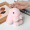 Shenzhen Huiboxin Electronics Co. Ltd Impulse Buying Pink Fluffy Bunny Plush Keychain, 1 Count