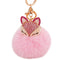 Shenzhen Huiboxin Electronics Co. Ltd Impulse Buying Pink Fluffy Fox Plush Keychain, 1 Count