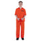SHENZHEN PARTYGEARS DEVELOPMENT CO. LTD Costumes Inmate Costume for Kids, Orange Top and Pants