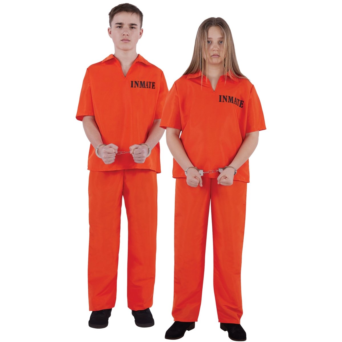 Inmate Costume for Kids, Orange Top and Pants | Party Expert
