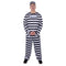 SHENZHEN PARTYGEARS DEVELOPMENT CO. LTD Costumes Jailbird Costume for Plus Size Adults, Black and White Striped Pants and Top 810077658956