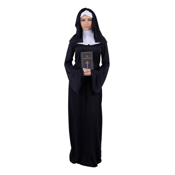 Nun Costume for Adults, Black Dress
