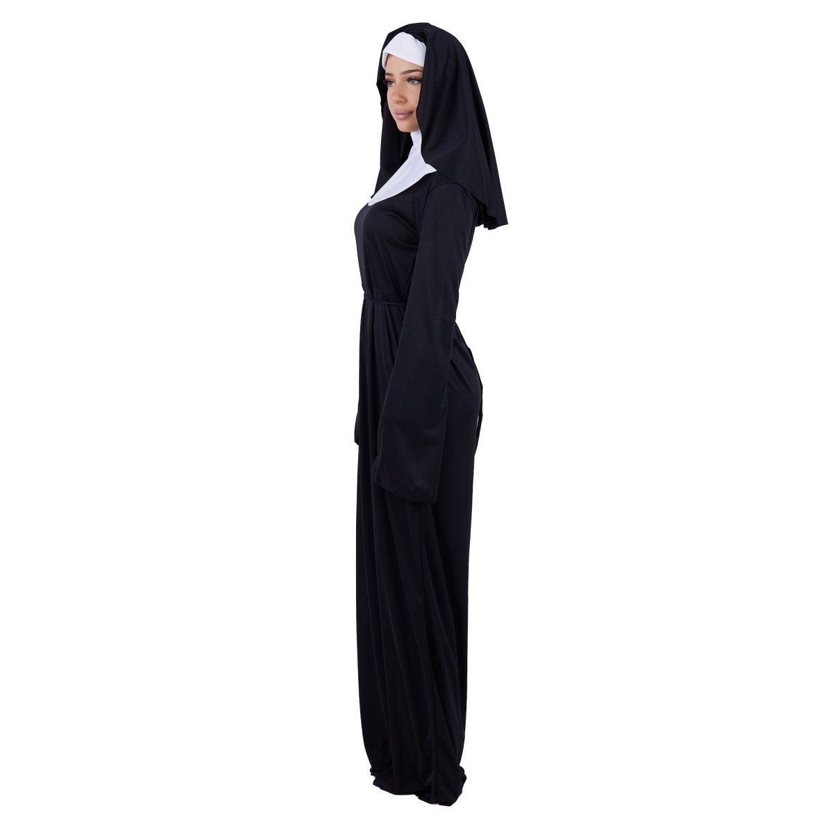 Nun Costume for Adults, Black Dress