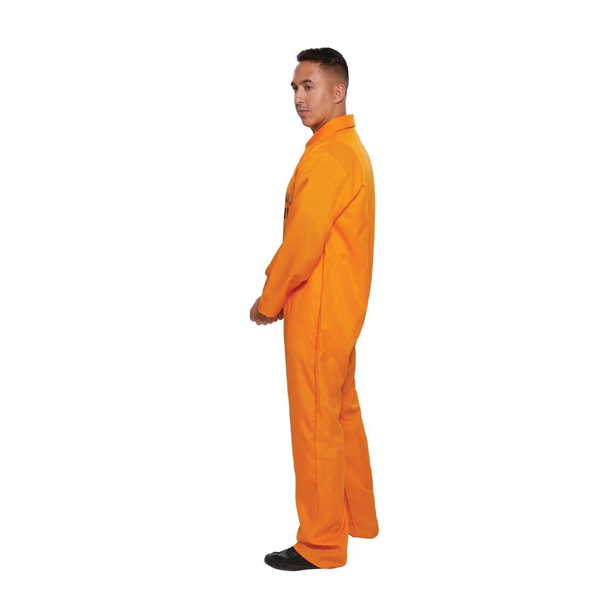 Prisoner Costume for Adults, Orange Jumpsuit Party Expert