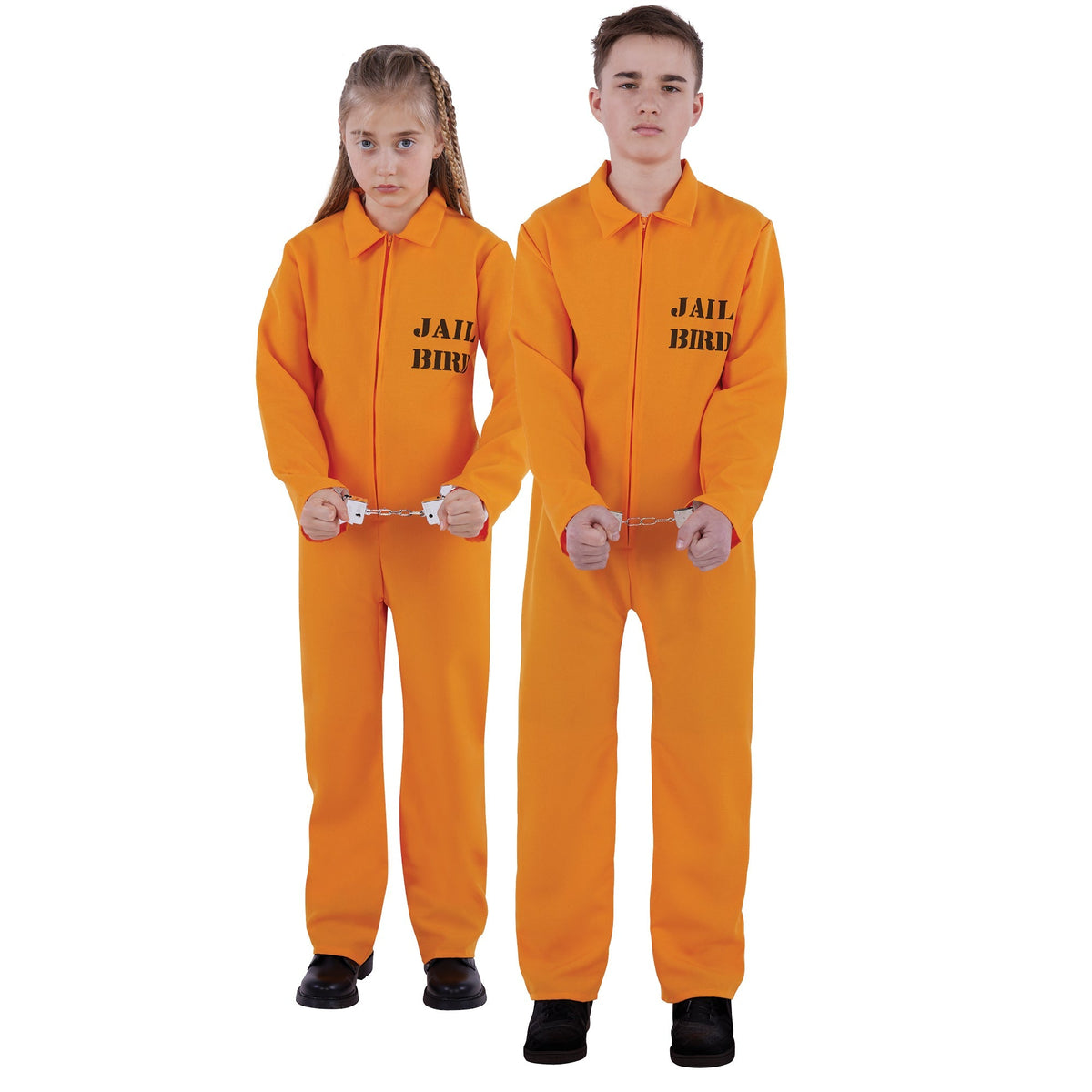 SHENZHEN PARTYGEARS DEVELOPMENT CO. LTD Costumes Prisoner Costume for Kids, Orange Jumpsuit