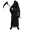 SHENZHEN PARTYGEARS DEVELOPMENT CO. LTD Costumes The Reaper Costume for Plus Size Adults, Black Robe with Mask and Belt 810077659380