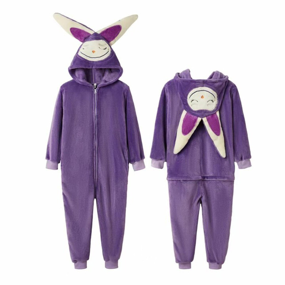 SHENZHEN SMACQWIN CO. LTD Costumes Purple Lafufu Costume for Kids, Hooded Jumpsuit