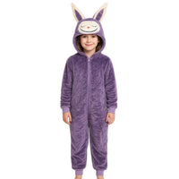SHENZHEN SMACQWIN CO. LTD Costumes Purple Lafufu Costume for Kids, Hooded Jumpsuit