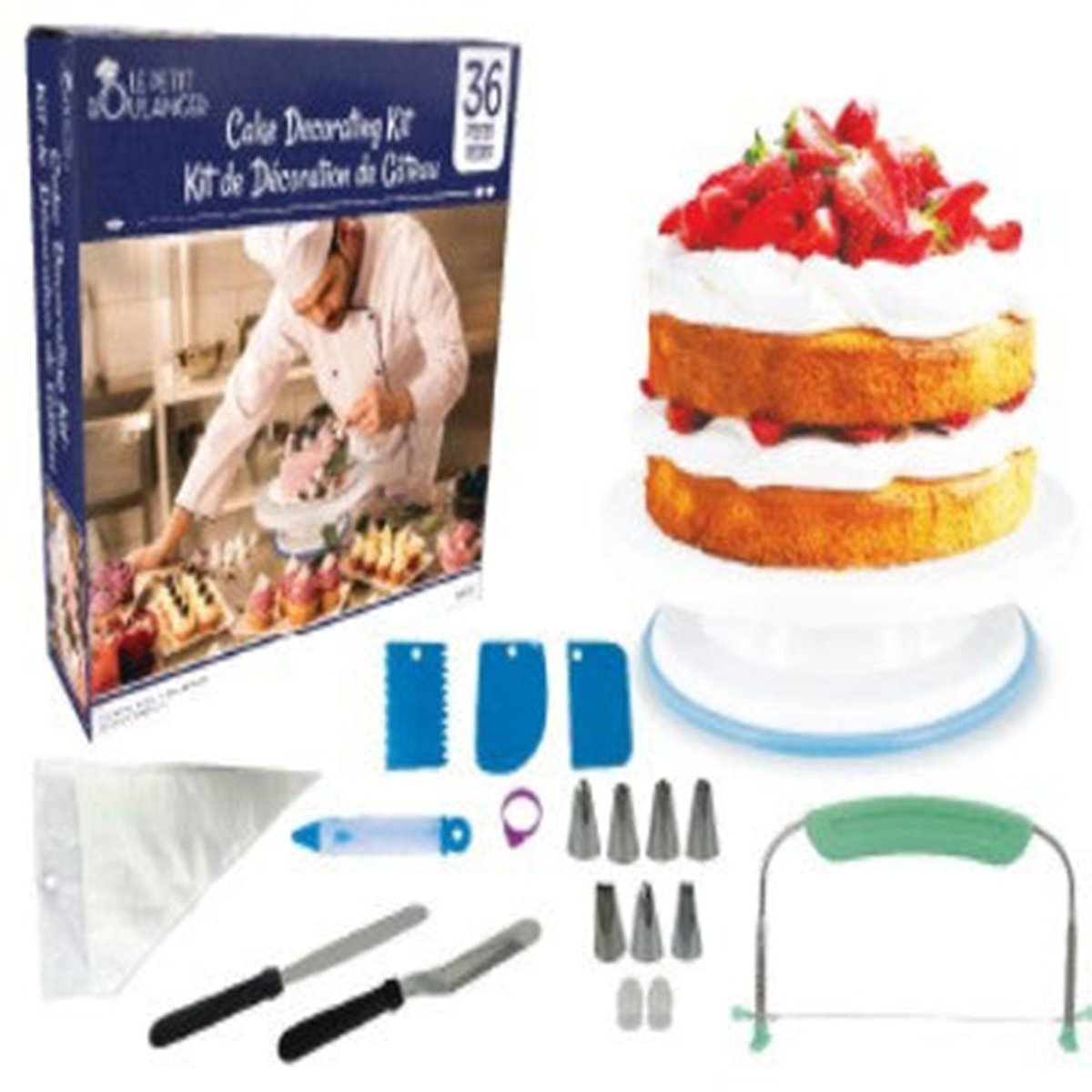 SIU & SONS INT'L TRADING Cake Supplies Cake Decorating Kit, 1 Count