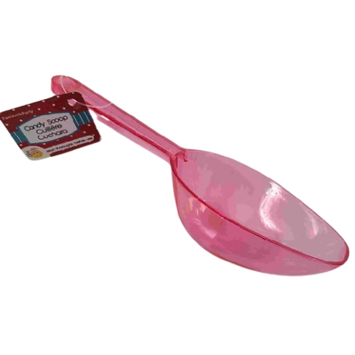 SIU & SONS INT'L TRADING Disposable-Plasticware Mini Bright Pink Candy Scoop, 1 Count