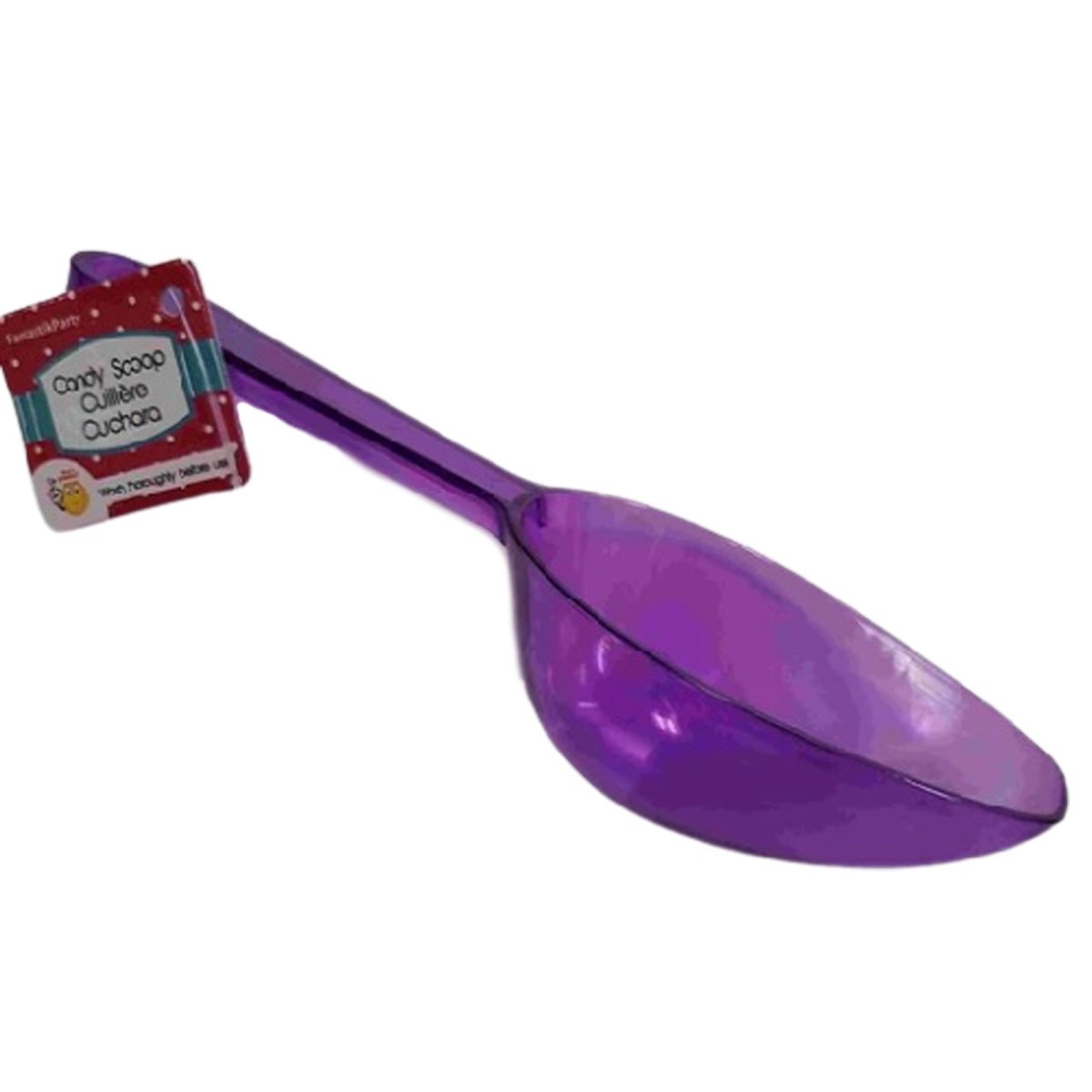 SIU & SONS INT'L TRADING Disposable-Plasticware Mini Purple Candy Scoop, 1 Count