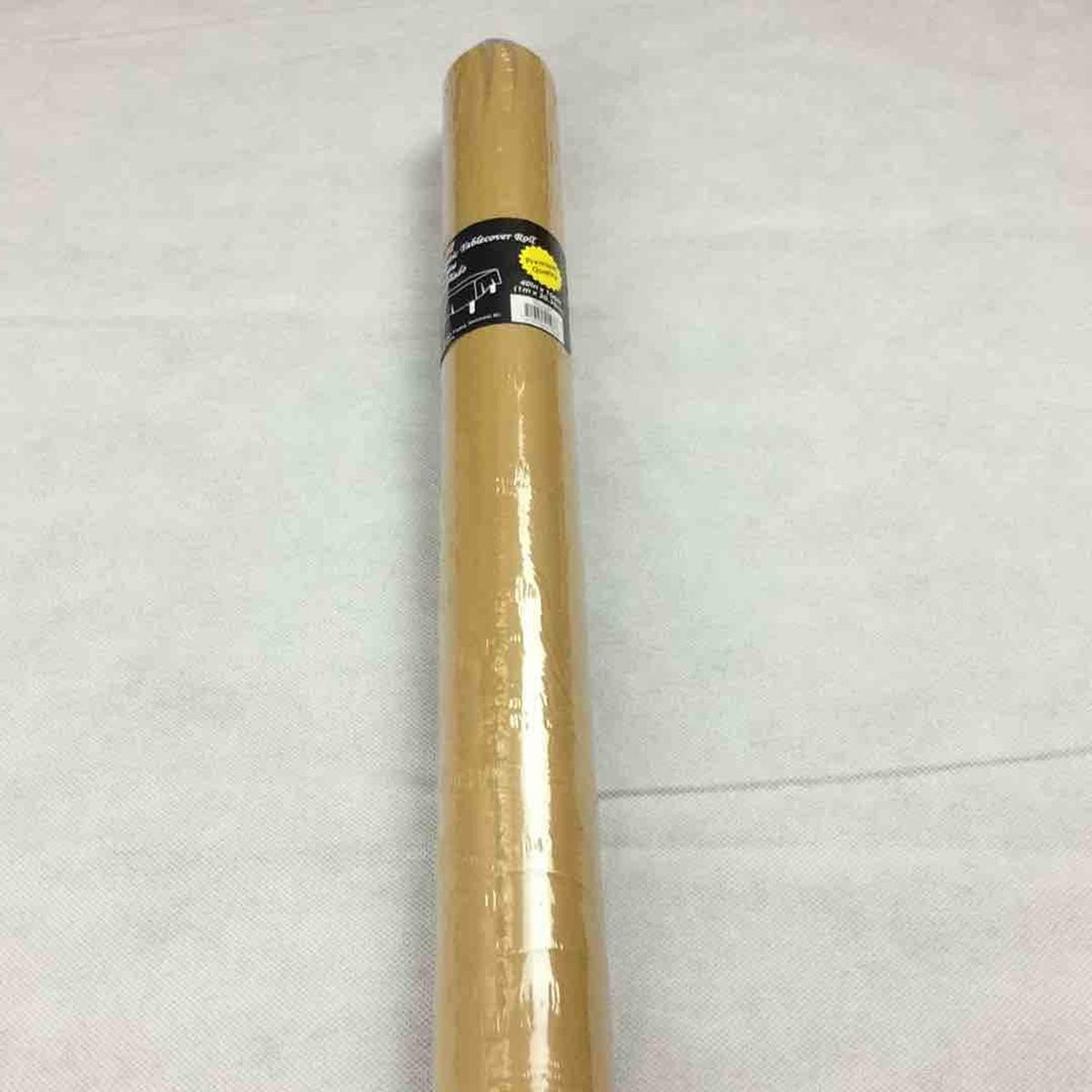 SIU & SONS INT'L TRADING Disposable-Plasticware Plastic Table Cover Roll, Gold, 40 x 1200 Inches, 1 Count 801362511933