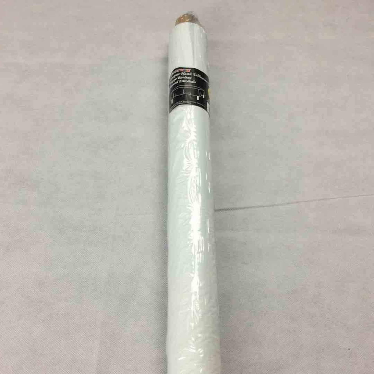SIU & SONS INT'L TRADING Disposable-Plasticware Plastic Table Cover Roll, White, 40 x 1200 Inches, 1 Count 801362511780