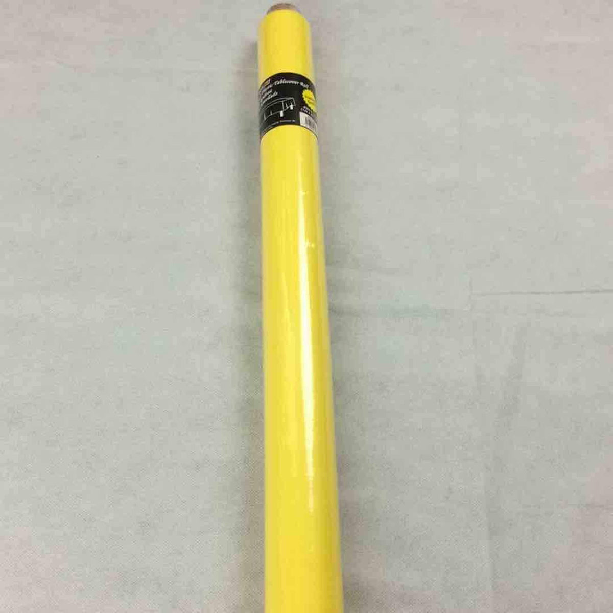 SIU & SONS INT'L TRADING Disposable-Plasticware Plastic Table Cover Roll, Yellow, 40 x 1200 Inches, 1 Count 801362511797