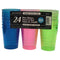 SIU & SONS INT'L TRADING Everyday Entertaining Neon Shot Glasses, 2oz, 24 Count