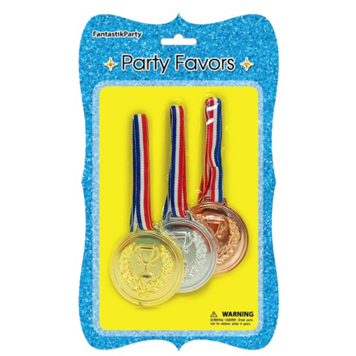 SIU & SONS INT'L TRADING Kids Birthday Large Medals Set, 3 Count