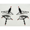 SS INTERNATIONALS Costume Accessories Black and Red Clown Face Art Crystal Stickers, 1 Count 840482505705