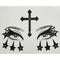 SS INTERNATIONALS Costume Accessories Cross and Stars Face Art Crystal Stickers, 1 Count 840482505774