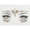 SS INTERNATIONALS Costume Accessories Gold Face Art Crystal Stickers, 1 Count 840482505682