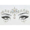 SS INTERNATIONALS Costume Accessories Iridescent Flower Face Art Crystal Stickers, 1 Count 840482505675