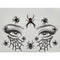 SS INTERNATIONALS Costume Accessories Spider Queen Face Art Crystal Stickers, 1 Count 840482505750